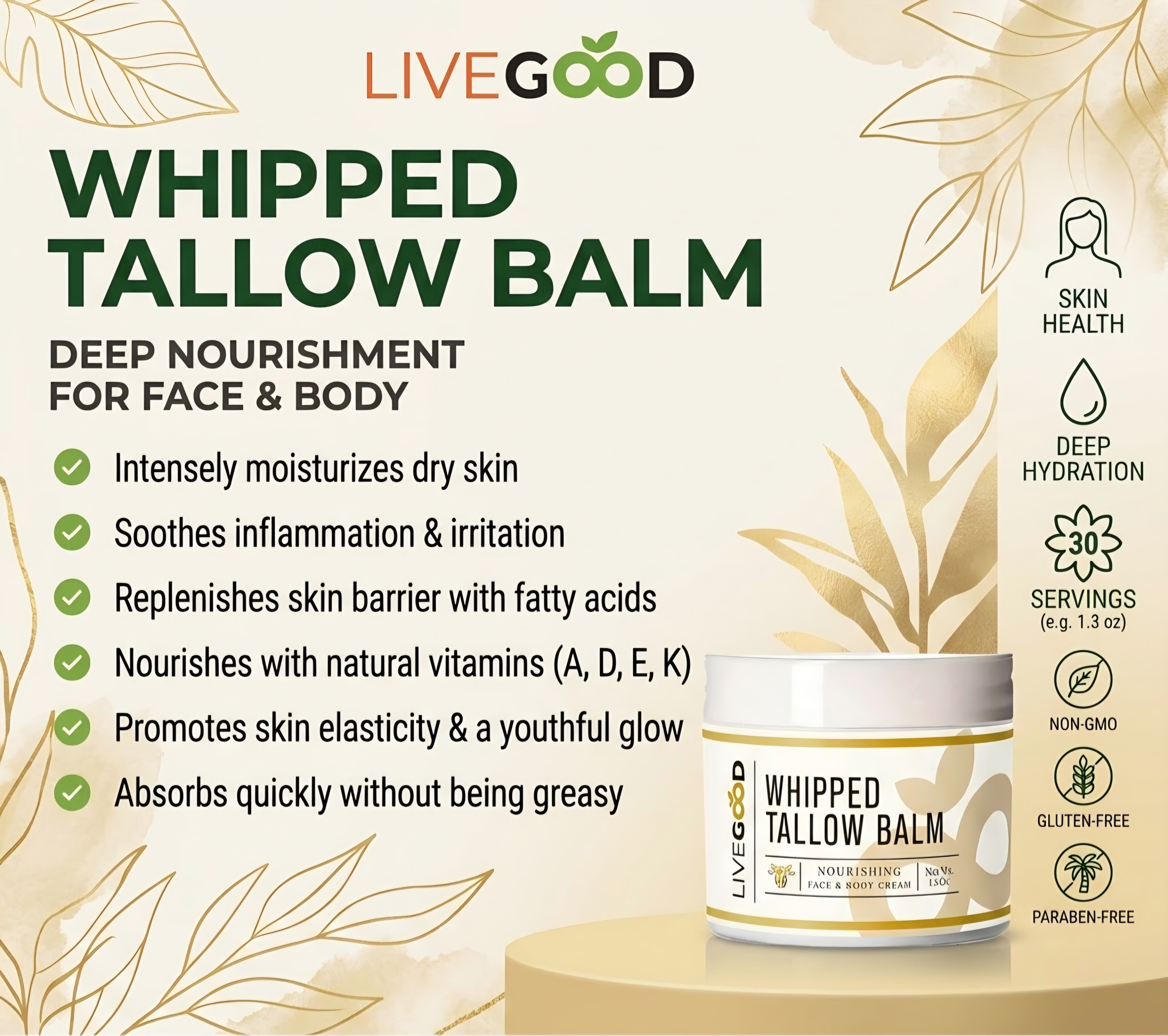 Whipped Tallow Balm